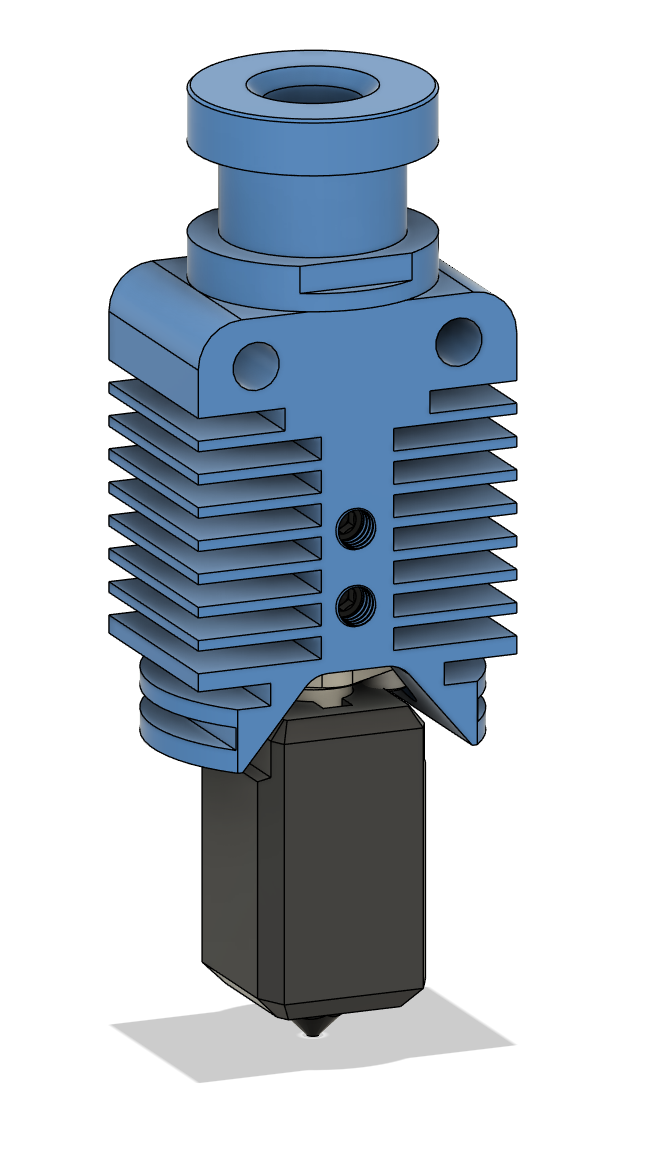 TZ E3 V2 Hotend (Bambulab Hotend Derivative) CAD with sock and heater ...