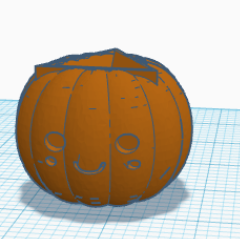 Cute Pumpkin Rubik's Cube Stand
