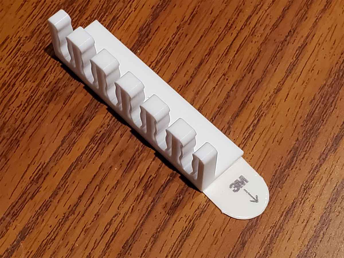 Greys' Flexture Cat6* Cable Comb - REMIX for 3M Command Strips