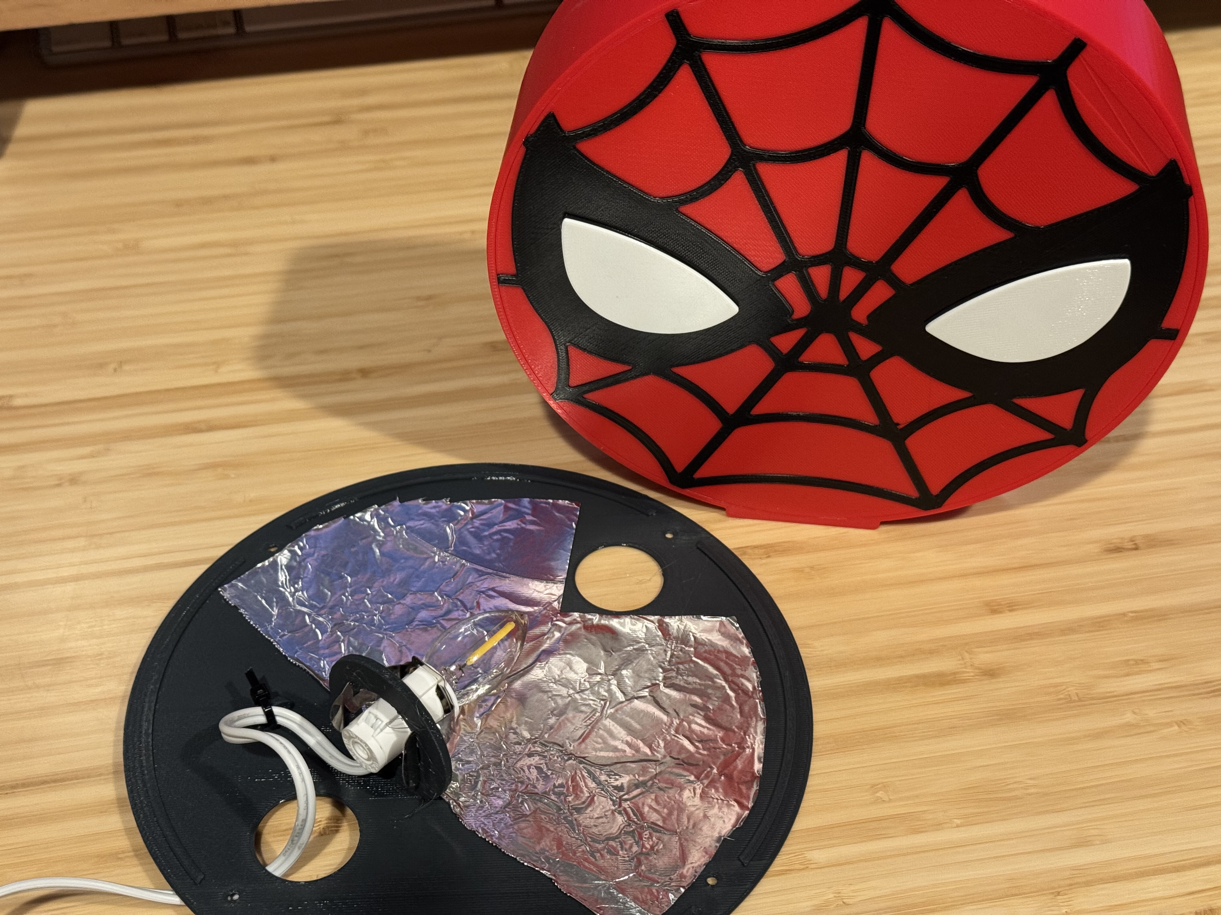 Backing For Spider-Man Lamp
