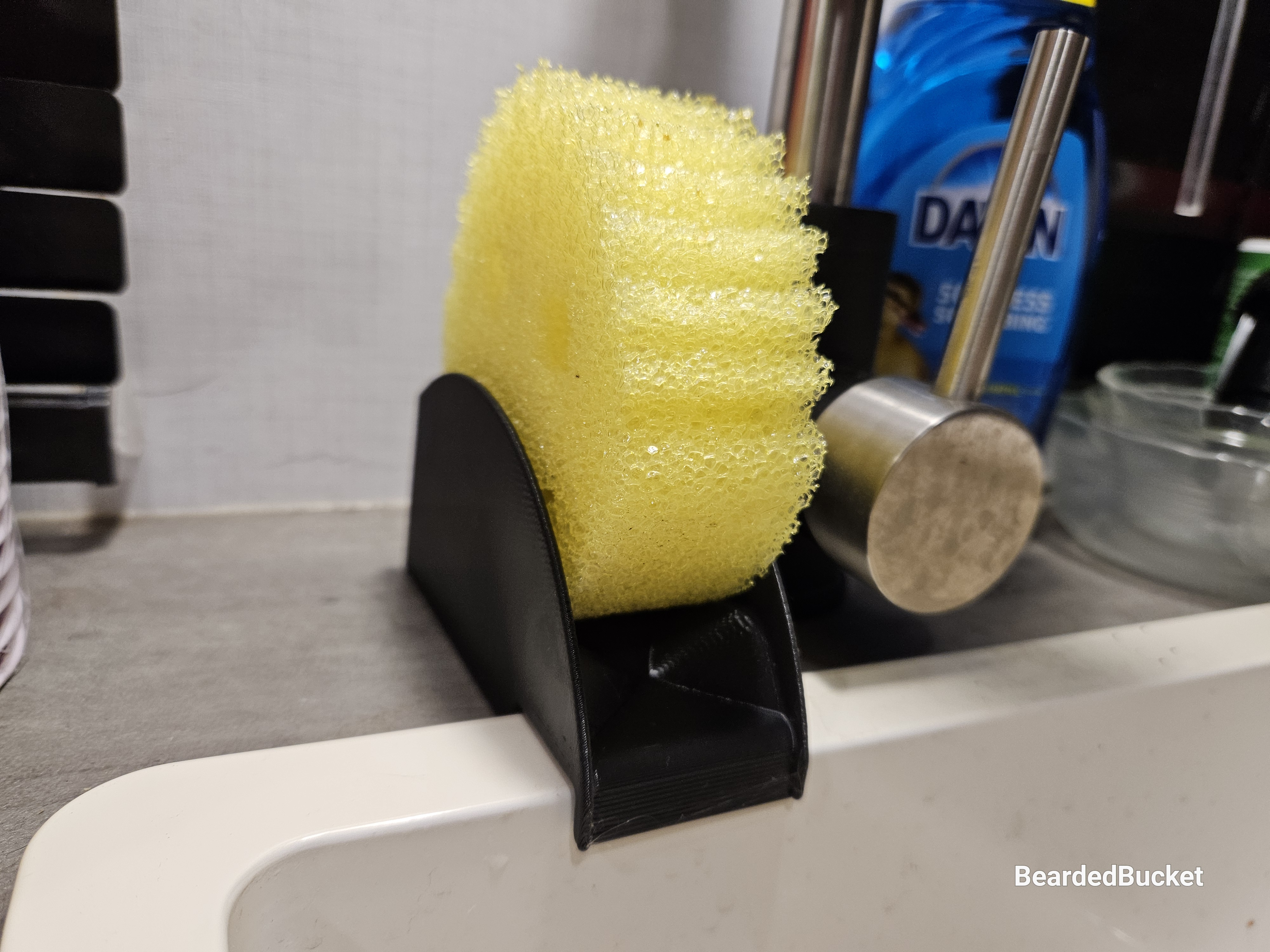 ScrubDaddy Holder for sink w/Lip