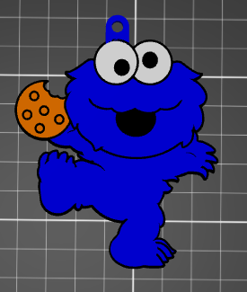 Cookie Monster Keychain - MMU