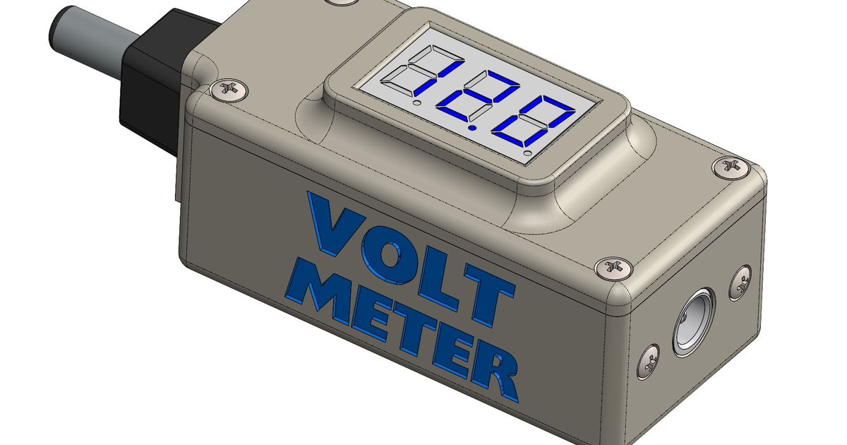 Mini Volt-Meter housing by NERDCORNER | Download free STL model ...