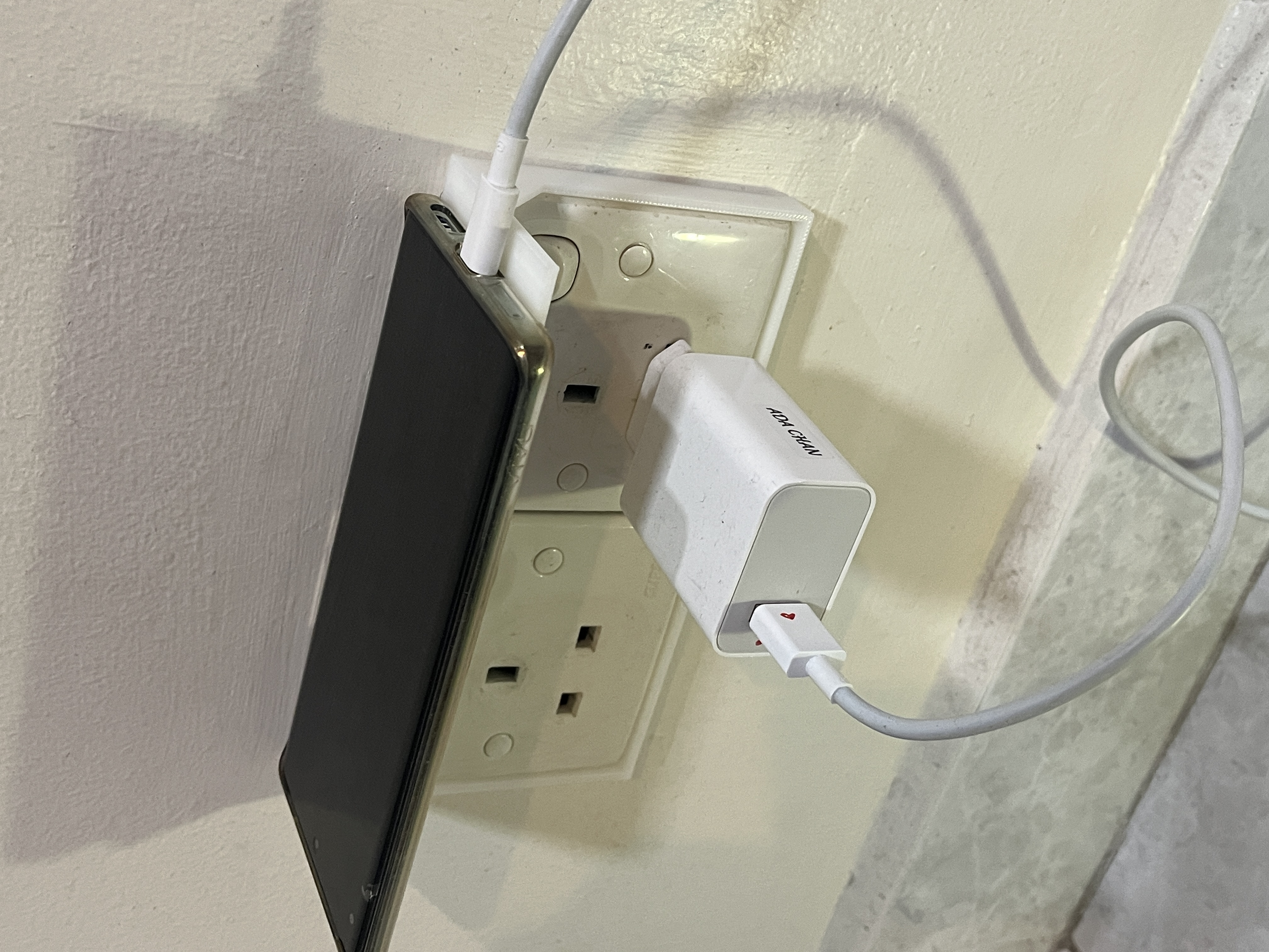 Wall power socket - Charging shelf
