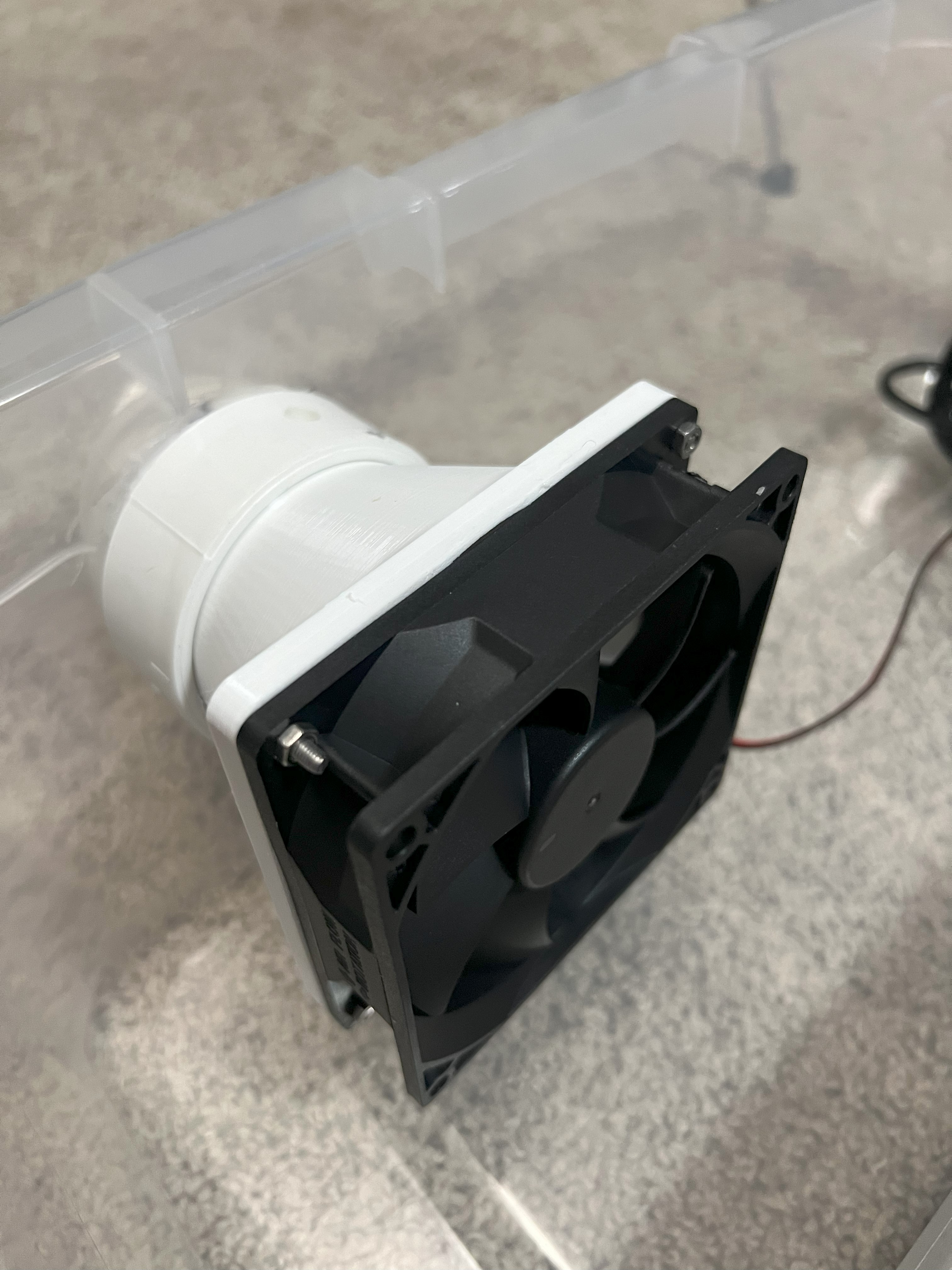 2IN PVC to 90MM Fan Adapter