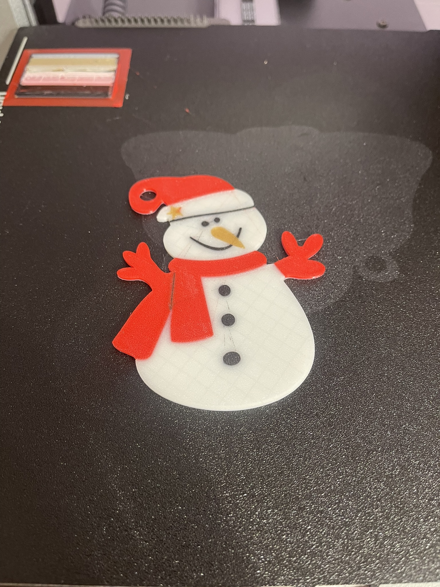 XMAS ornament - Snowman / Snehulak  - Multicolor