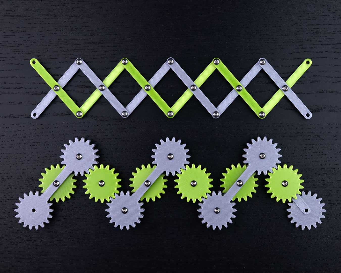Half of a scissor linkage