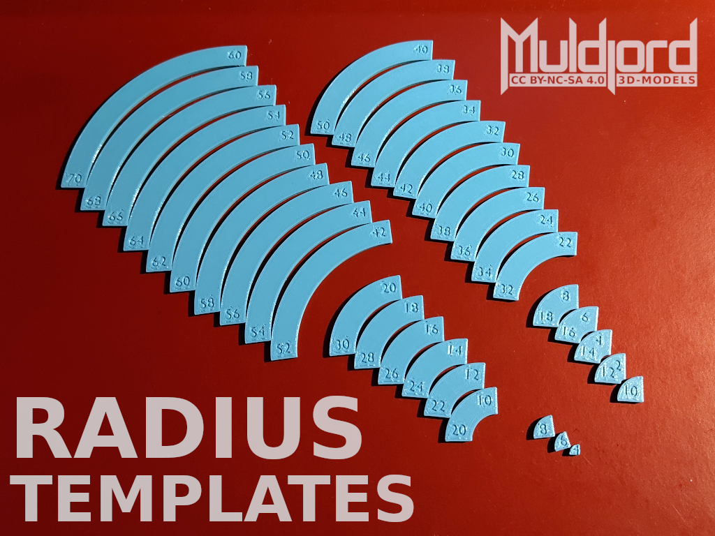 Radius gauges / templates