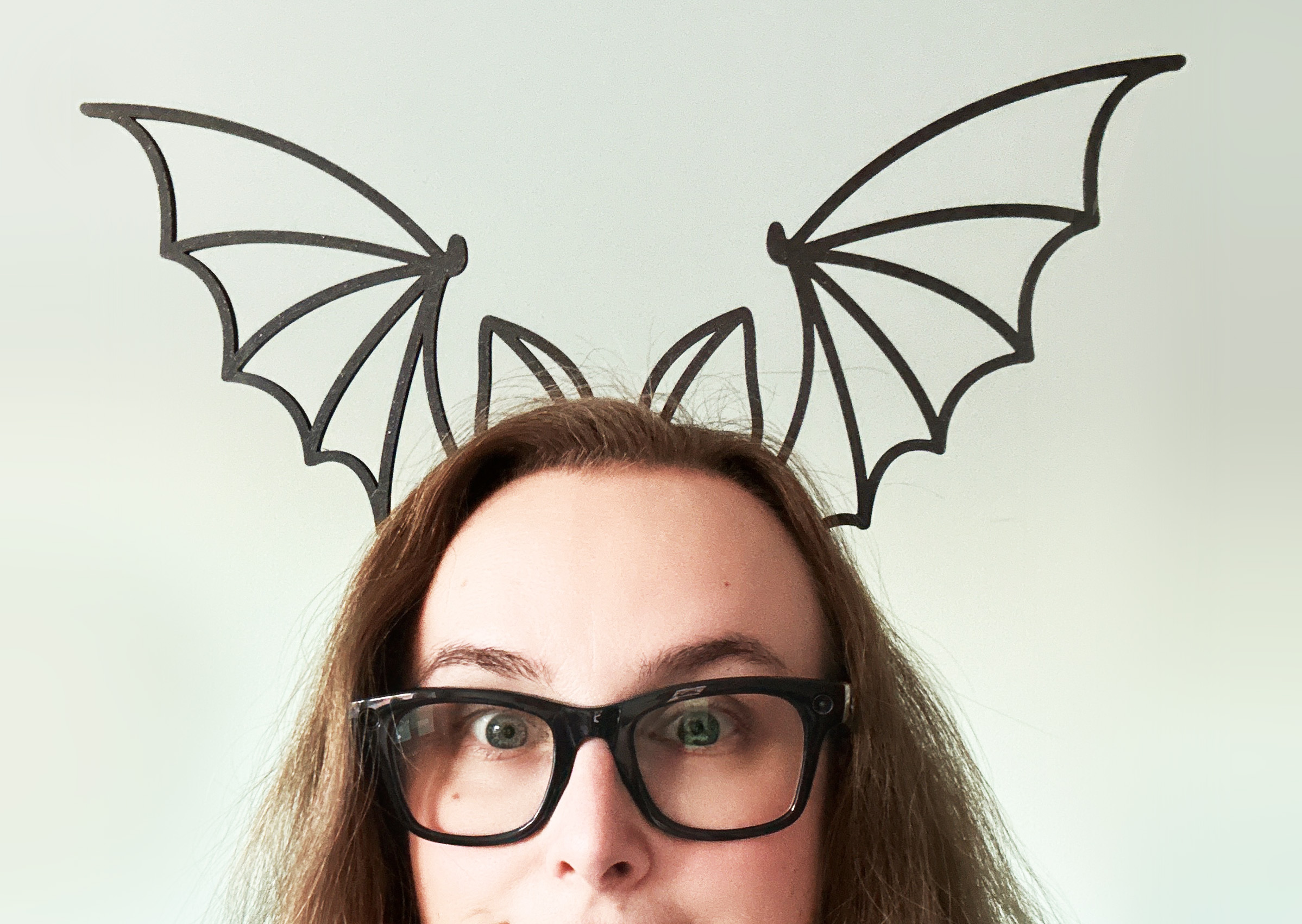 Giant halloween bat headband (Prusa mini & XL)