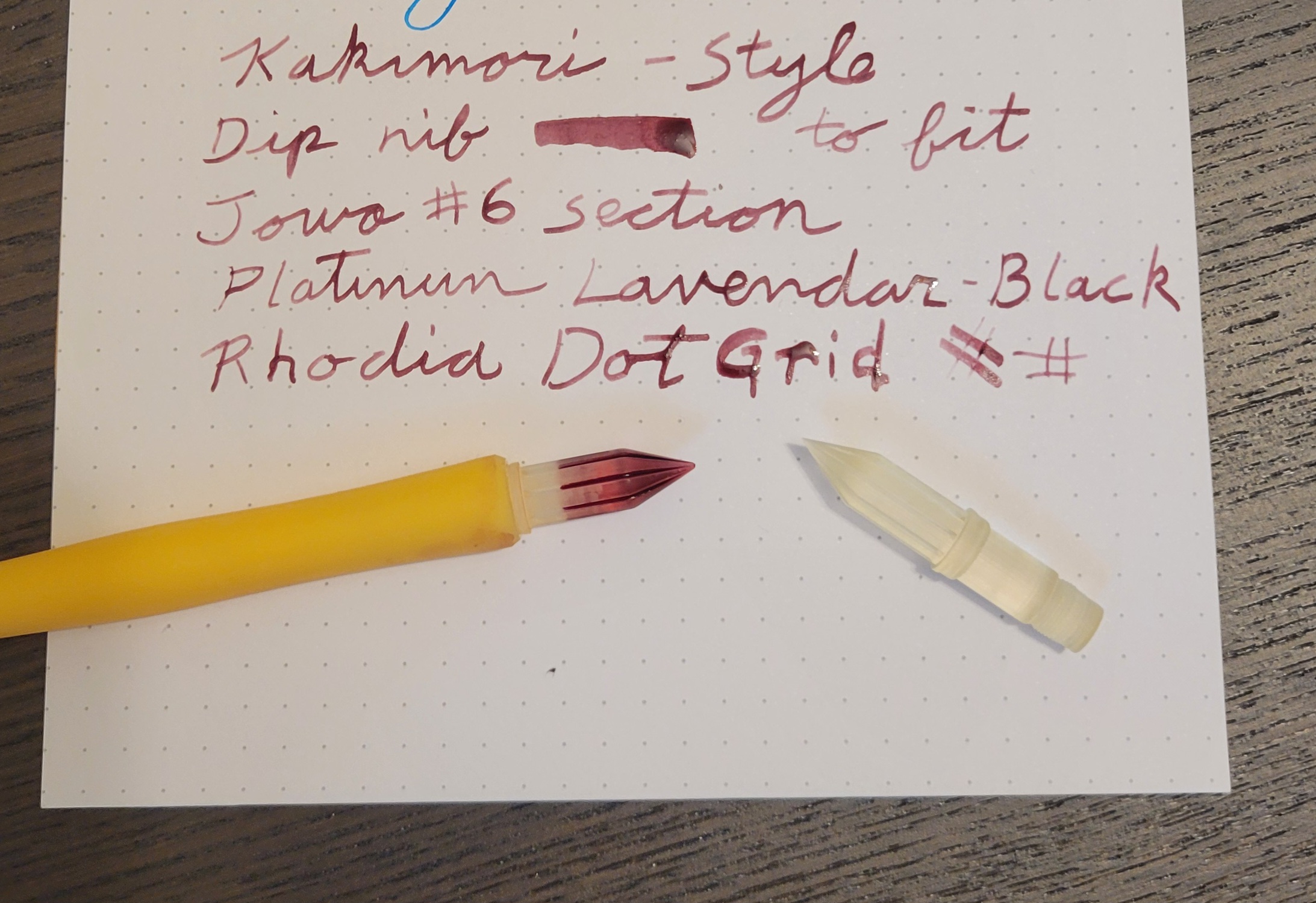 Dip pen - Jowo #6 Kakimori style