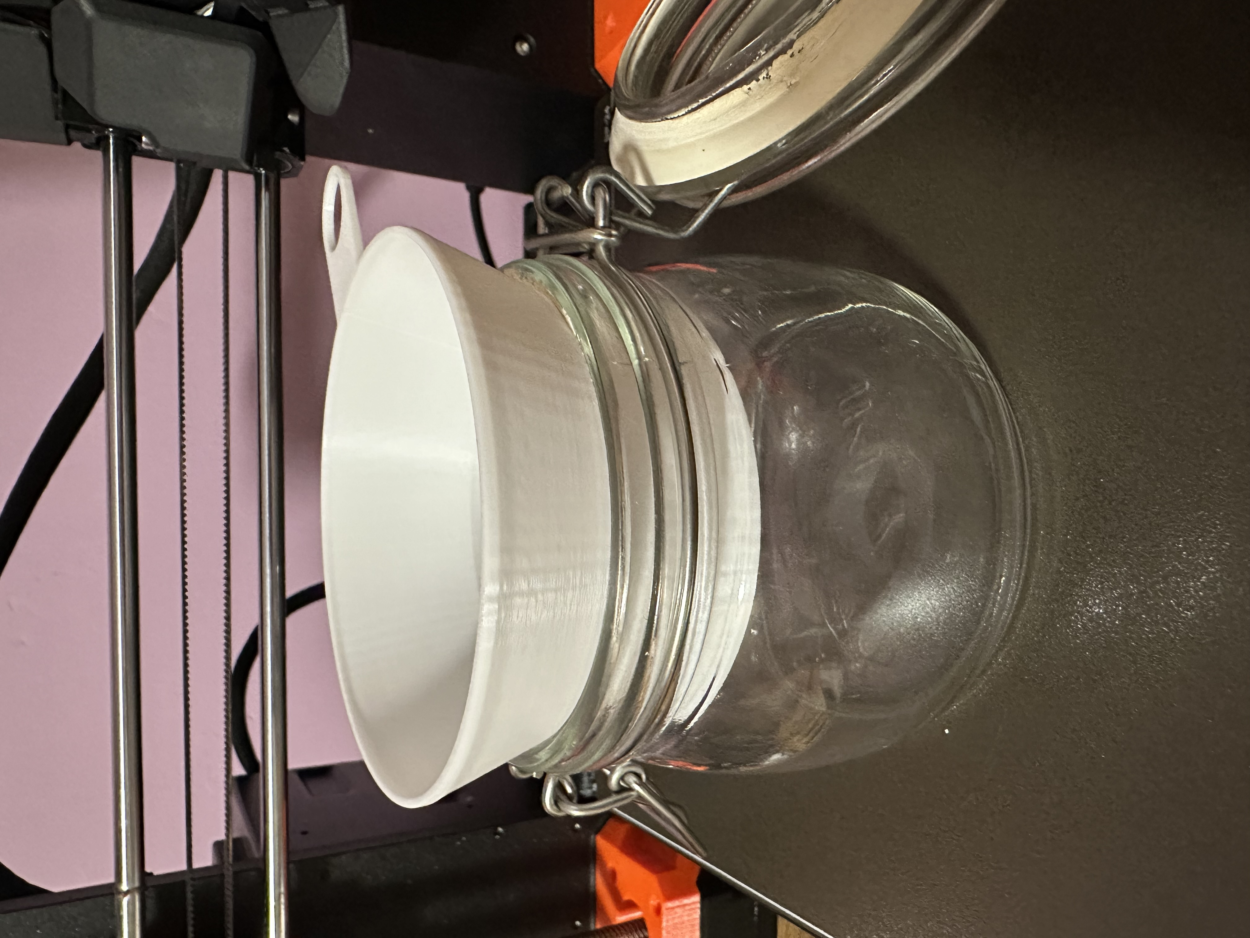 Jam funnel for 85mm neck jars