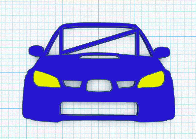 Subaru Impreza Keychain