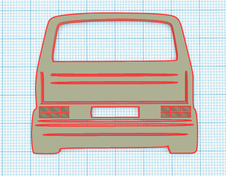 VW Volswagen T3 van keychain