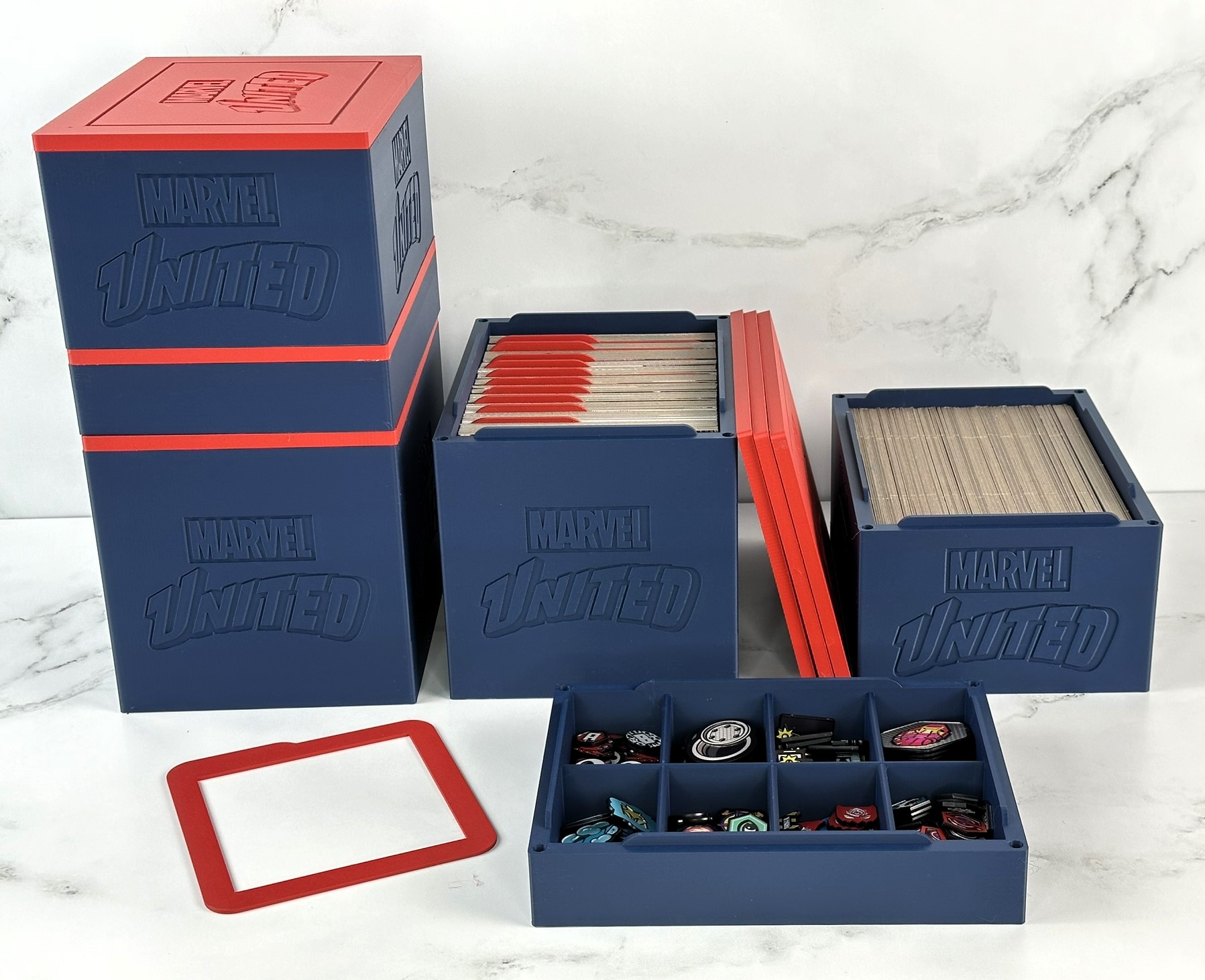 Storage Boxes for Marvel United Deluxe Components