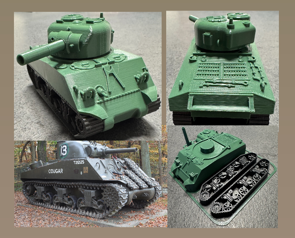 M4 Sherman tank kit card