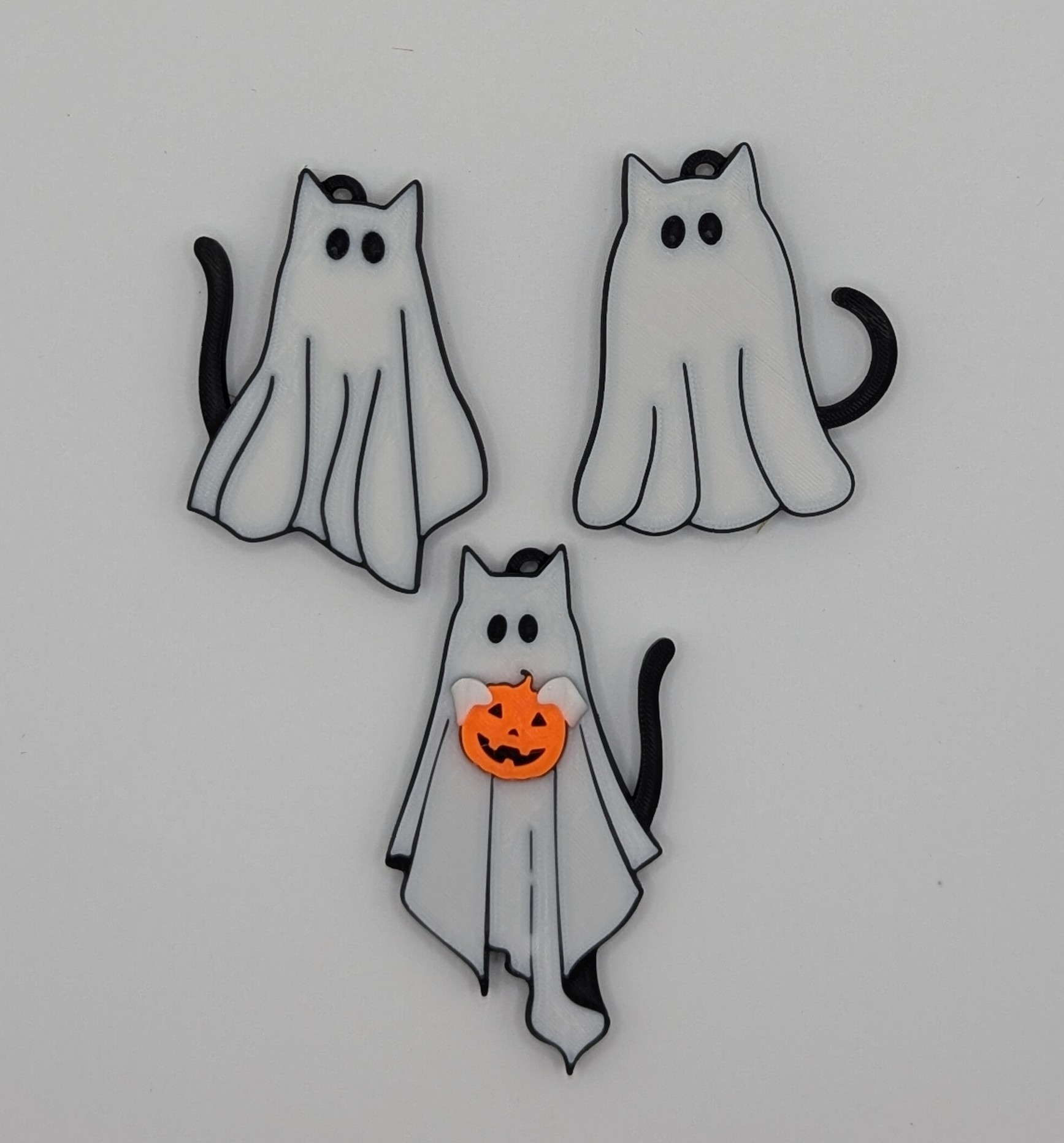 Ghost Cat Keychains — thumbnail 2