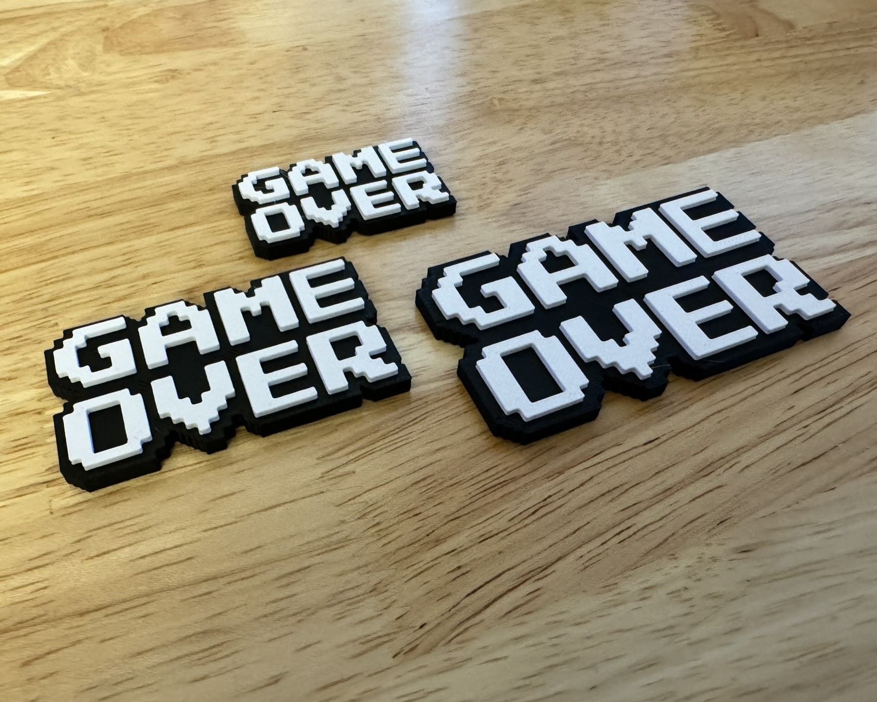 8-Bit Game Over - Fridge Magnet (Hot-Swap, Multi-Color) | Decoration For Whiteboard, Refrigerator, Locker, Cabinet | Home & Kitchen Essential, Classroom Office Supplies |