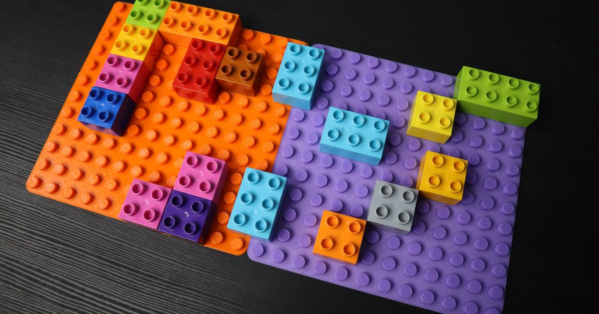 3D file Big pack of 104 blocks compatible with LEGO DUPLO. 🧱・3D printable  model to download・Cults