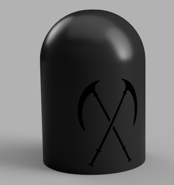 Protective cap for 50mm car towbar (halloween theme)