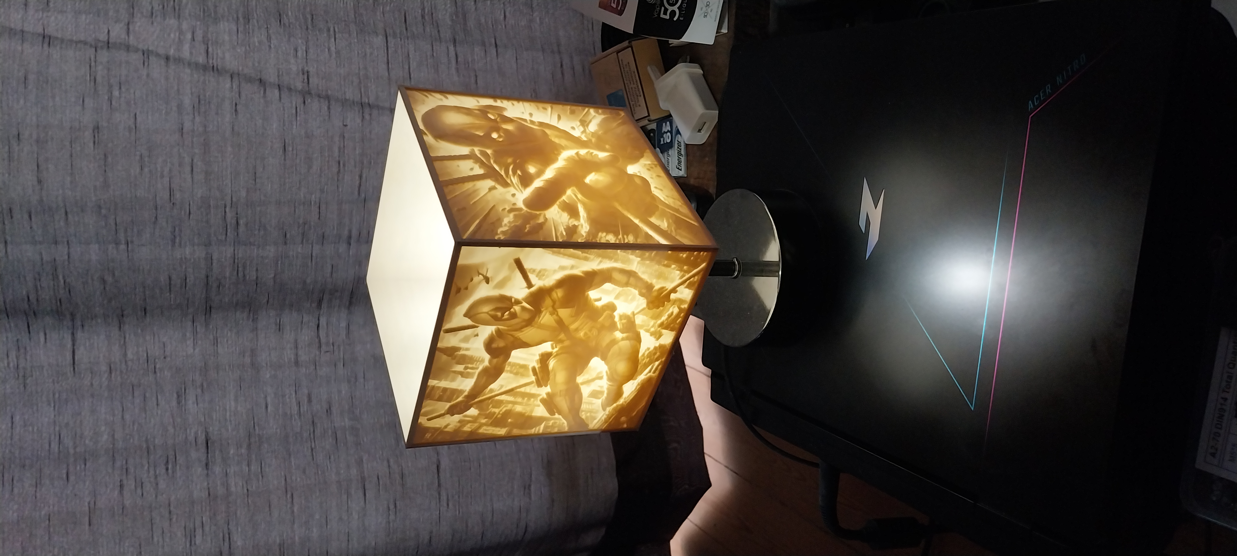 Deadpool lithophane lamp shade — miniatura 5