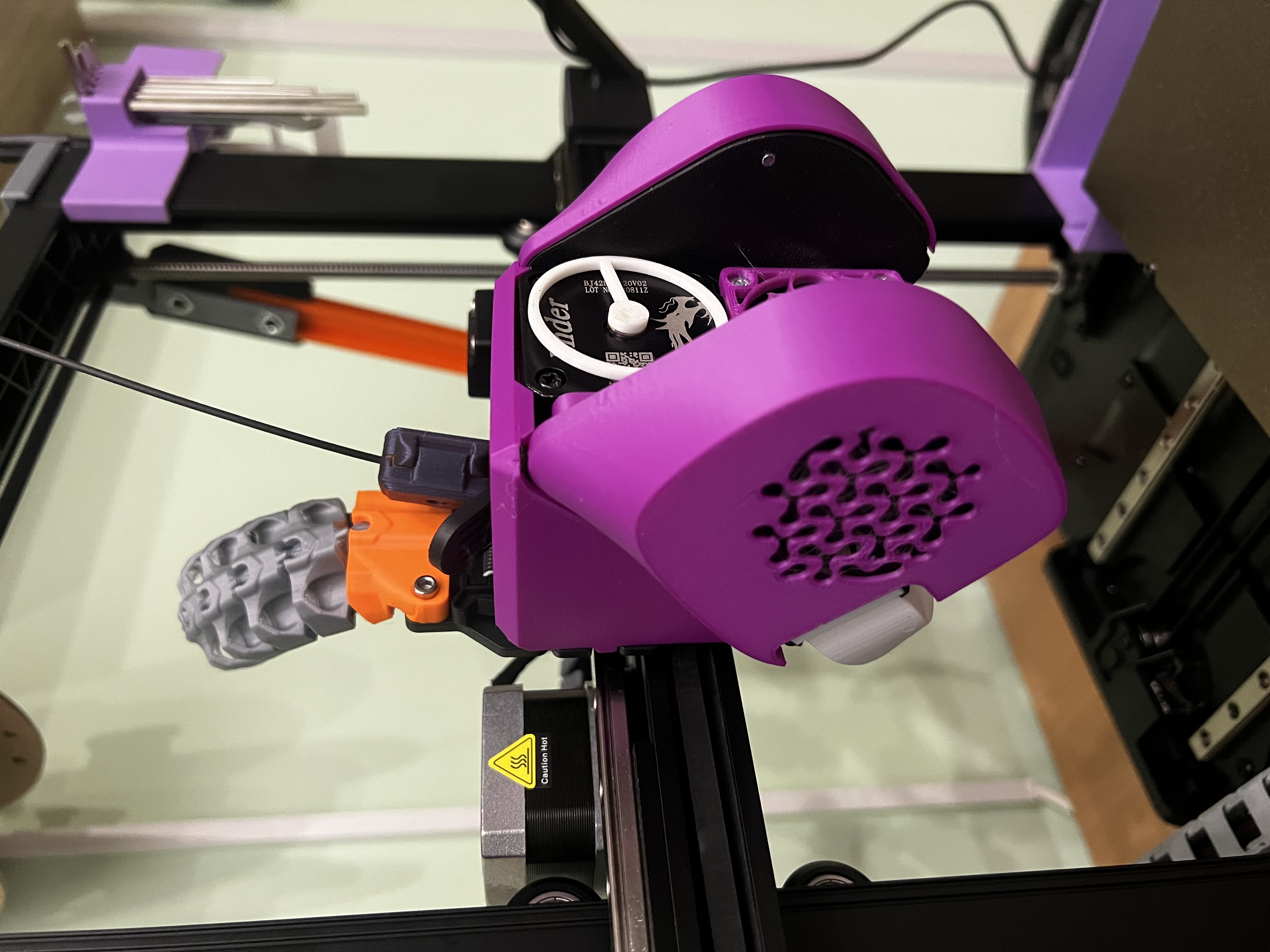 FatterBurner - Ender 3 v3 SE Dual 5015 fan cooling shroud 3D model thumbnail