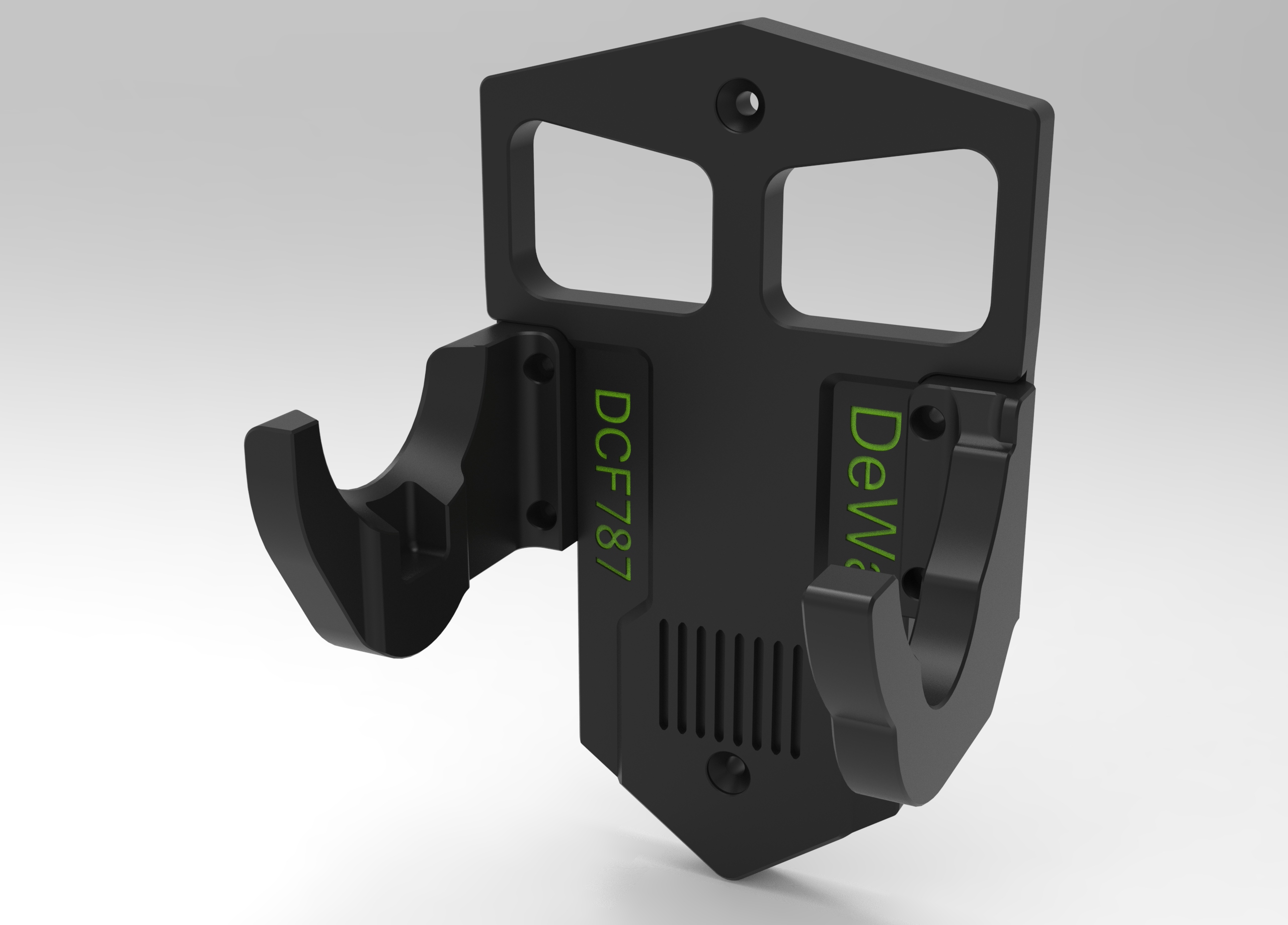 DeWalt DCF787 1/4" Impact Wall Mount by Ken226 Download free STL