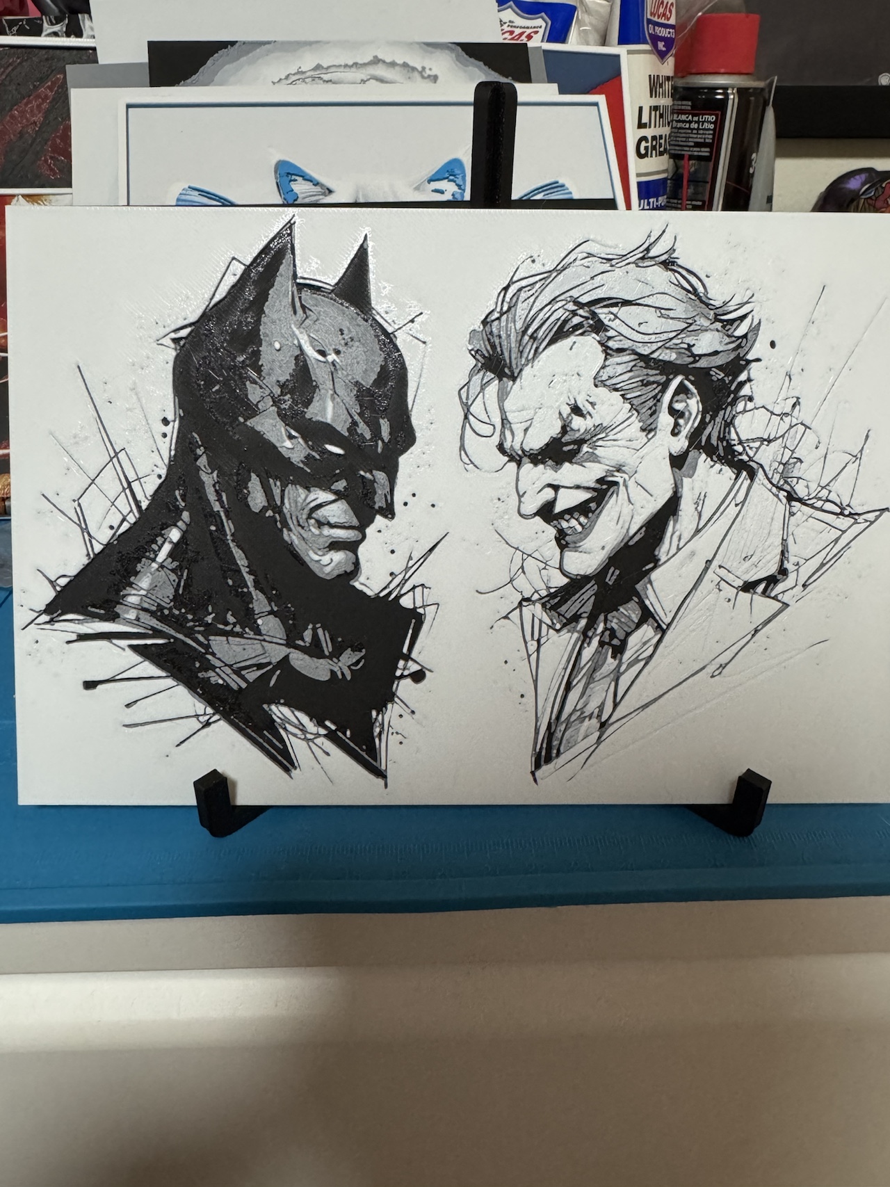 Joker and Batman hueforge