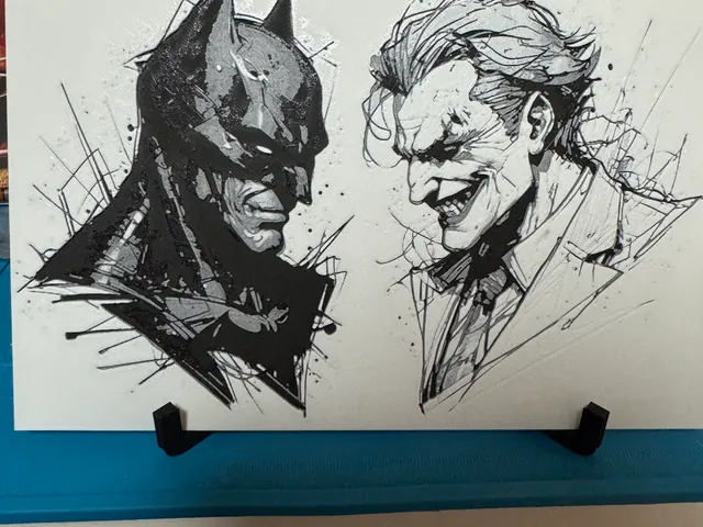 Joker and Batman hueforge