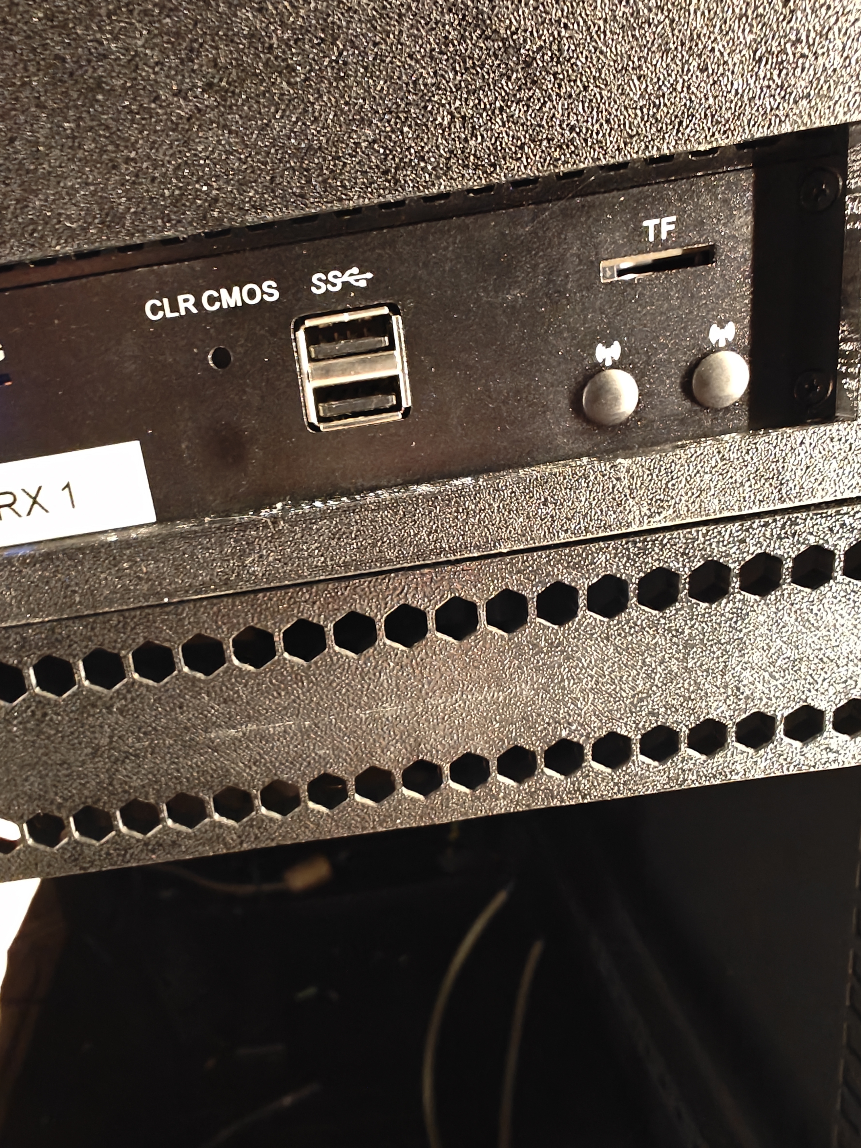 19" rack blanking plate ventilated reinforced 1u