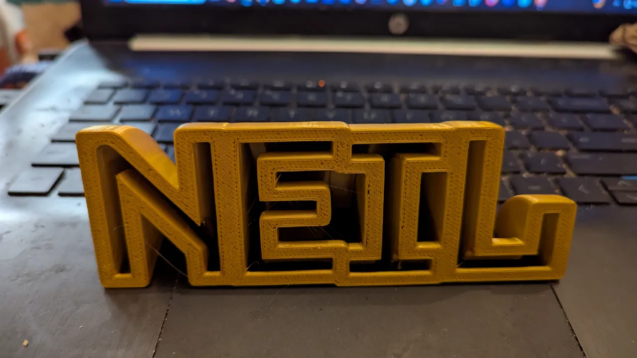 A sign for people named Neil by Ken G. | Download free STL model ...