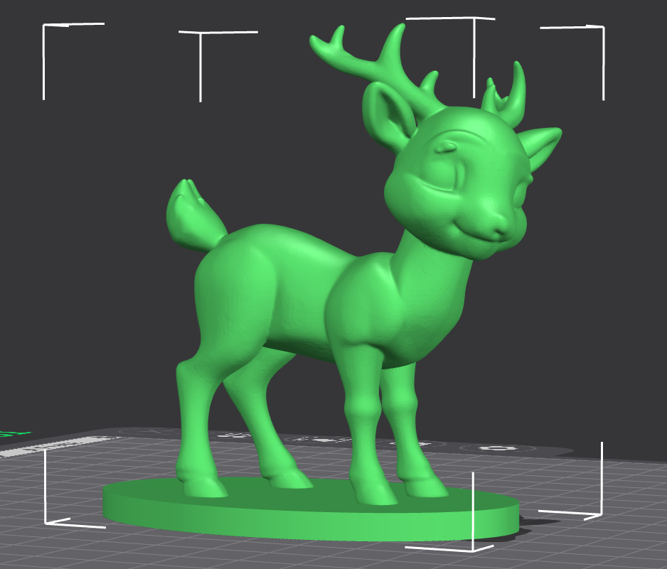 Adorable Cartoon-Style Deer 3D Model