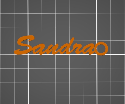 Sandra Christmas Gift Name Tag