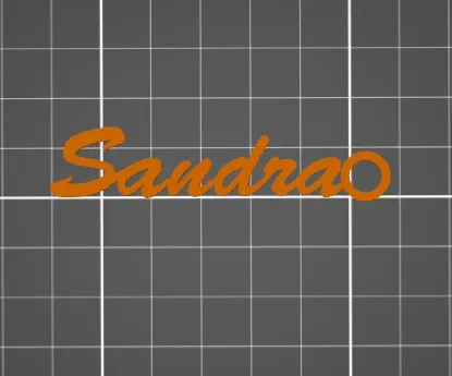 Sandra Christmas Gift Name Tag