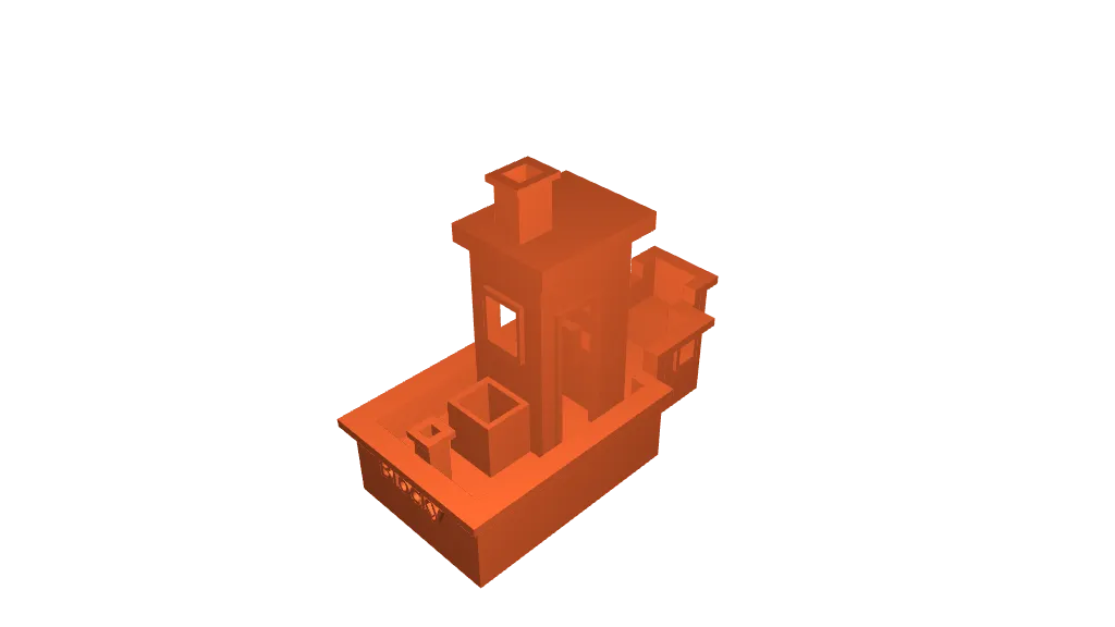 Blocky benchy by Juvi | Download free STL model | Printables.com