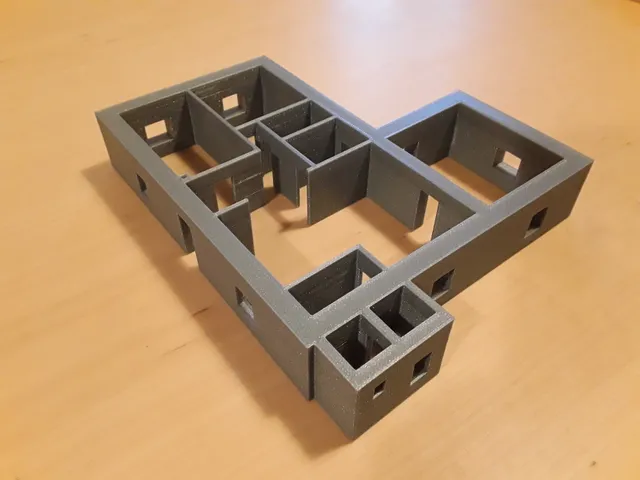 3d printing of an apartment floor plan