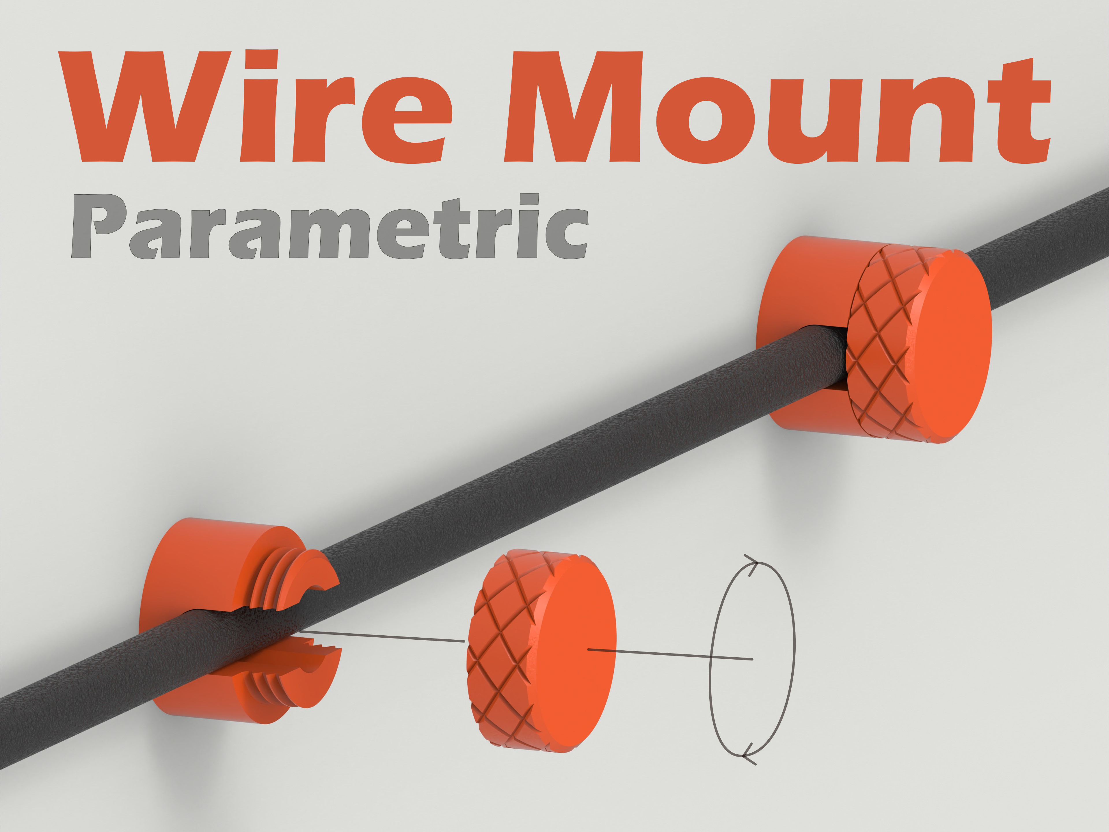 Electric Wire Wall Mount Collection - 8 Variations ( Parametric ) by VC ...