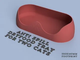 Anti Spill Dryfood Tray Duo