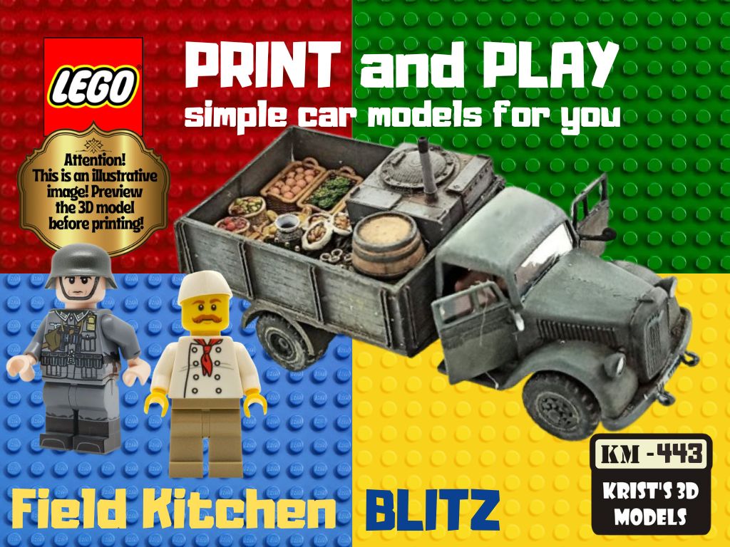 LEGO Blitz field kitchen by Mgr. Pavel Krist | Download free STL model ...