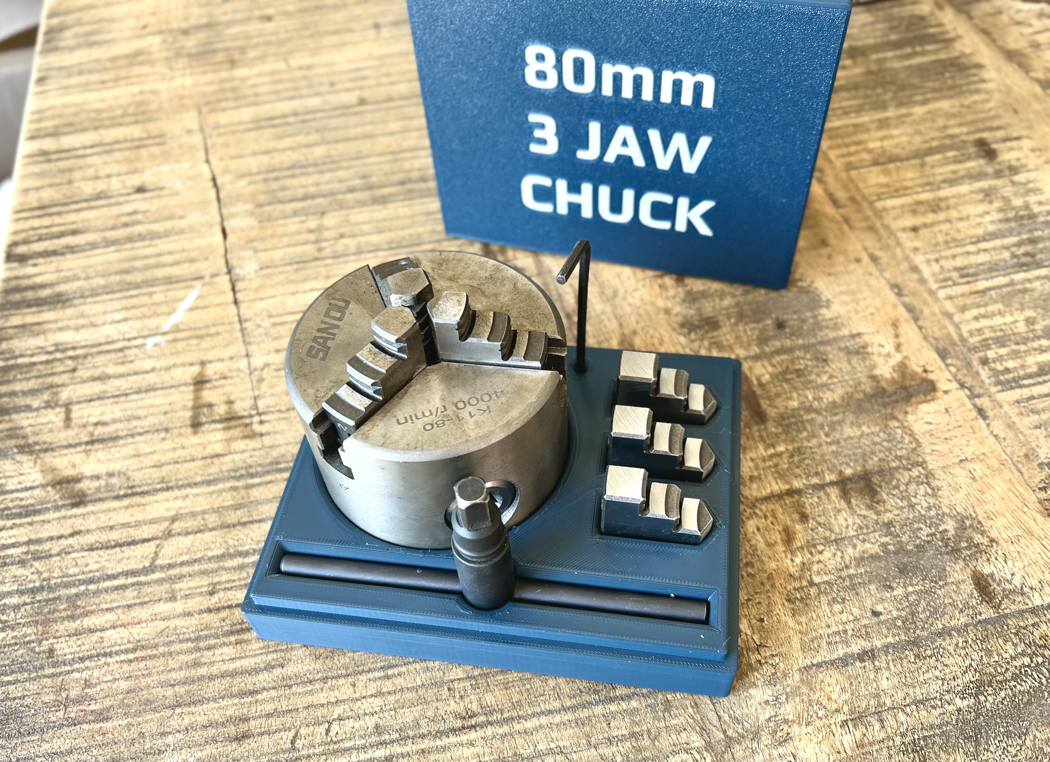 80mm 3 Jaw Chuck Holder