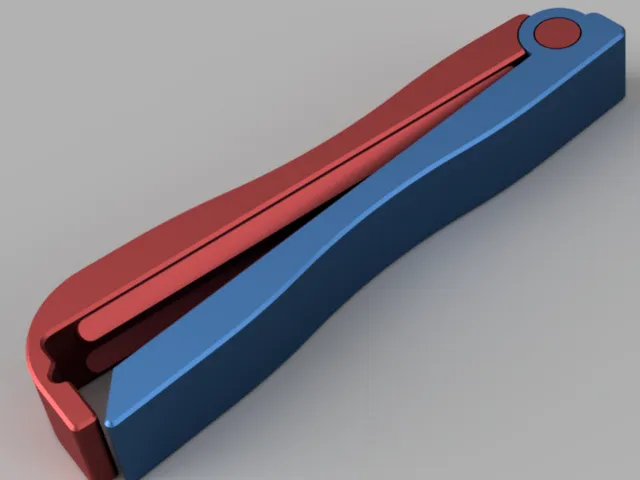 Bag clamp [hinged, print in place]