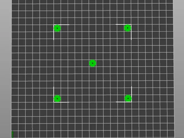 printable area tes - test středu tiskové plochy.