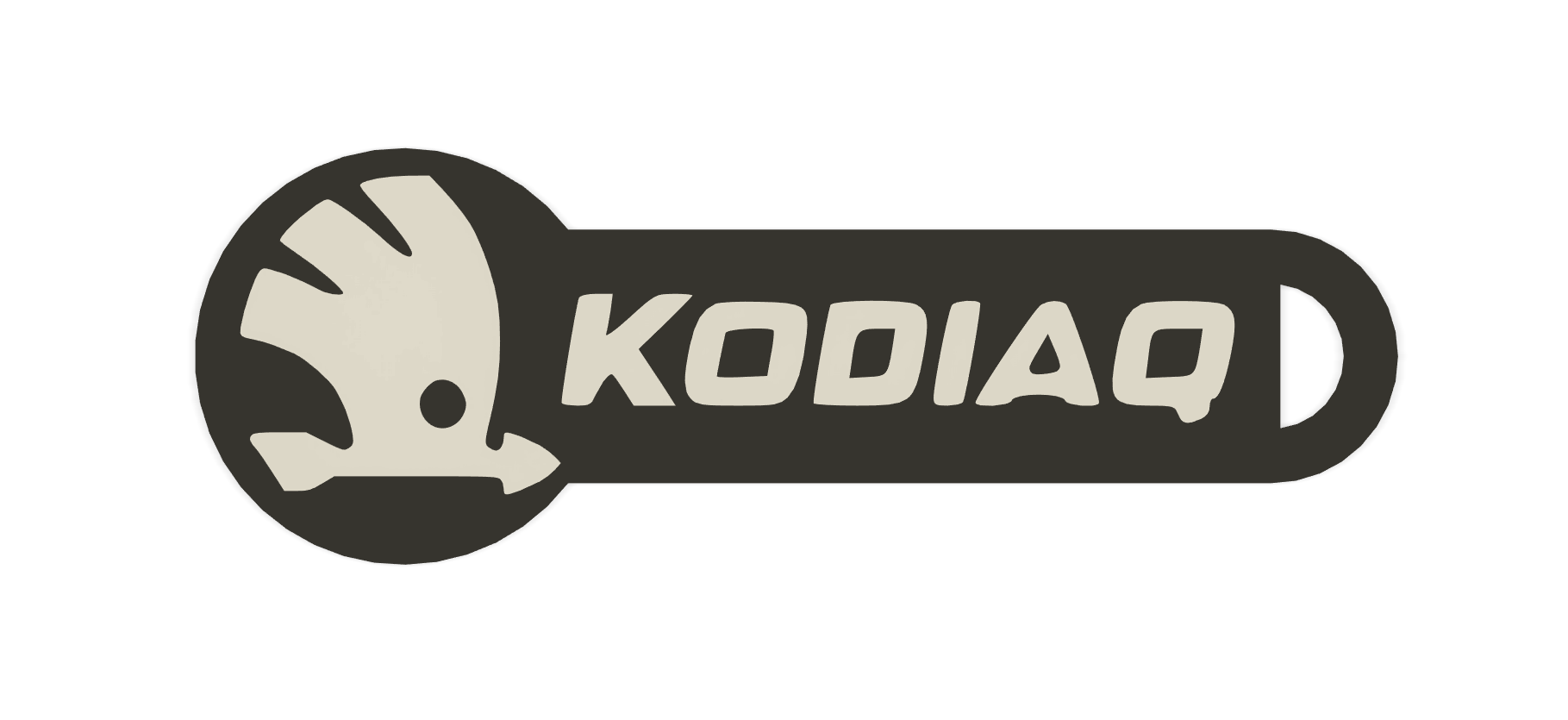 shopping cart token with škoda kodiaq motif / žeton do nákupního košíku s motivem škoda kodiaq