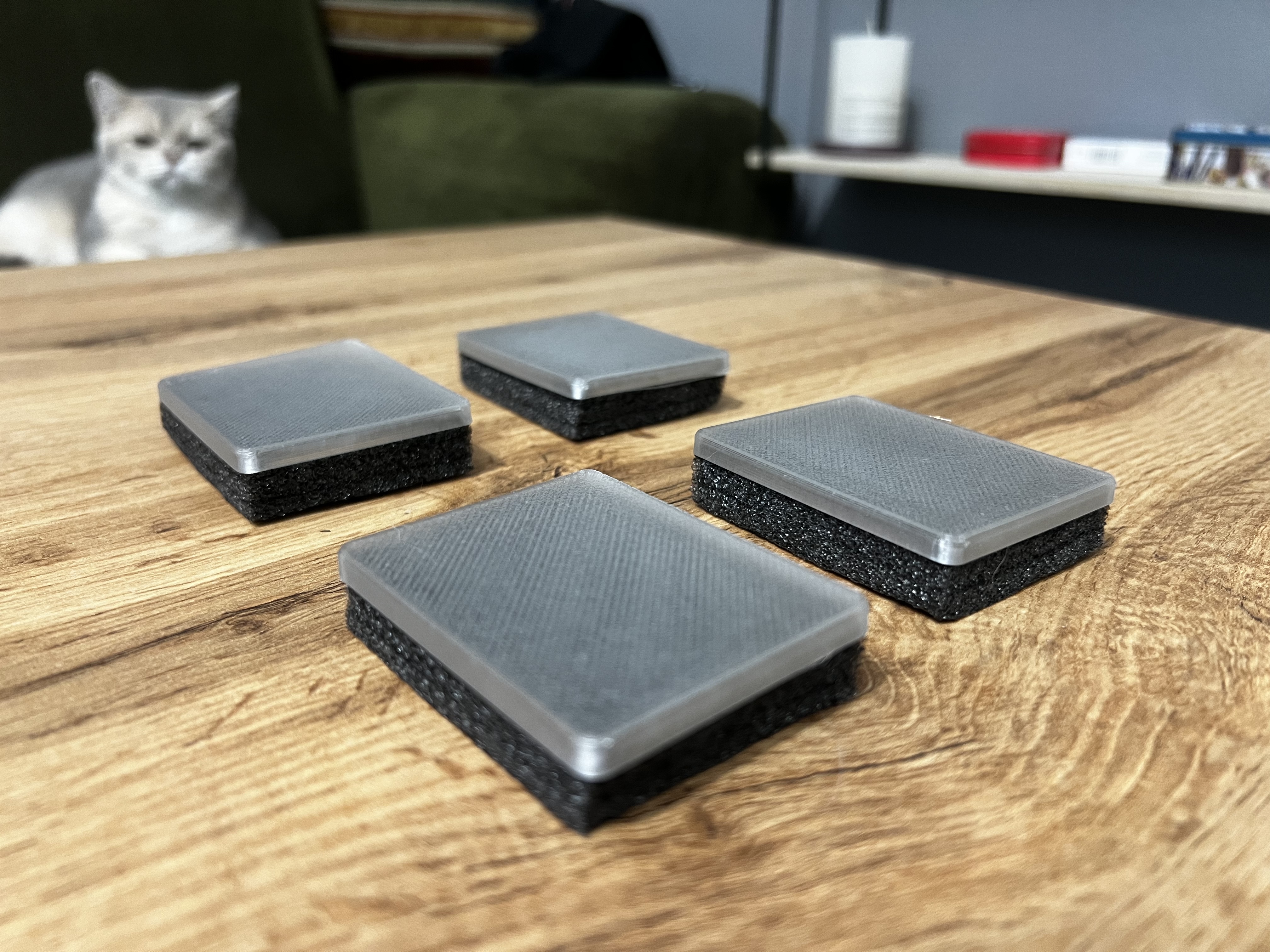 Printer foam feet plate (less noise, better prints)