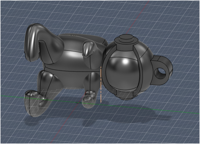 Astronaut Keychain 3D model