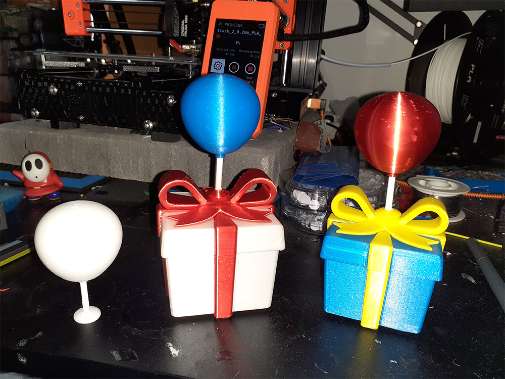Present Gift Box with Balloon — miniatura 4