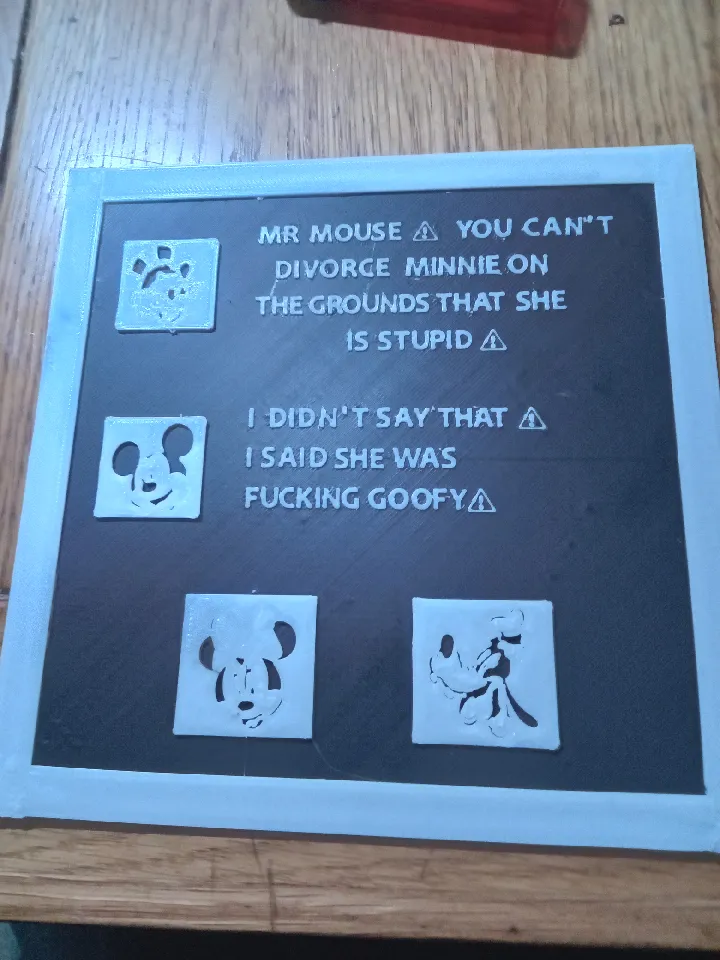Rude Disney poster by Mic | Download free STL model | Printables.com