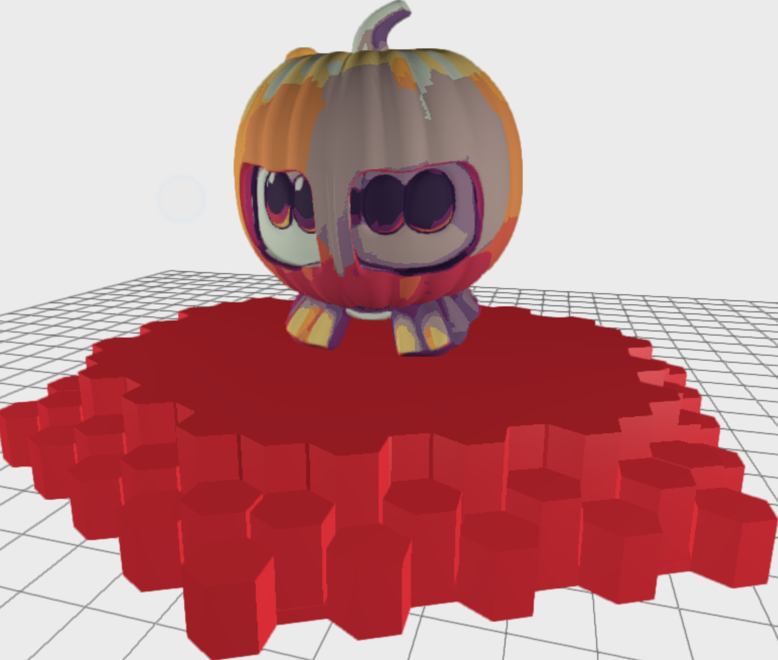 Creepy Ghost pumpkin by Theodore Desatnik Download free STL model