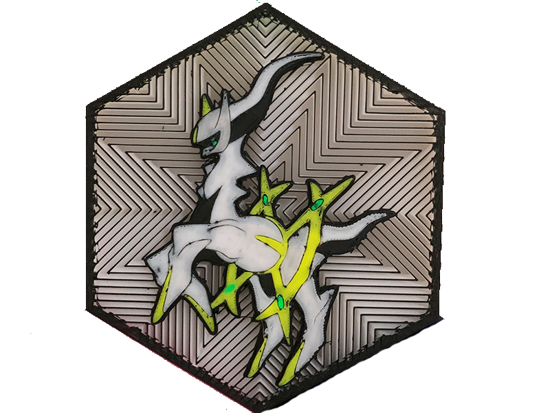 Cuadro Hexagonal Pokemon Arceus