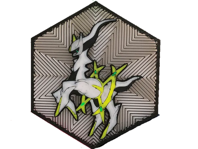 Cuadro Hexagonal Pokemon Arceus