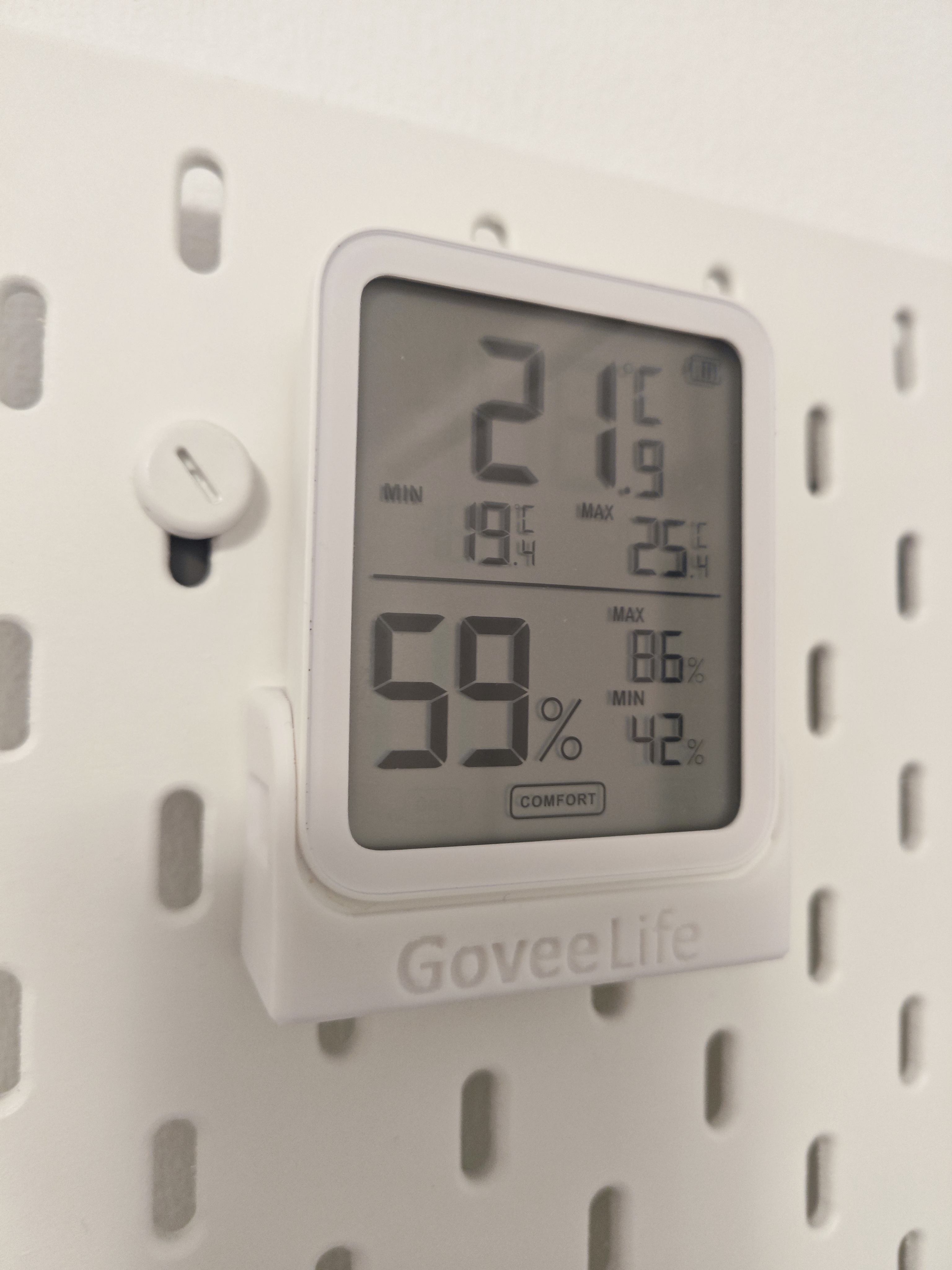 Skadis holder for Govee Life Hygrometer